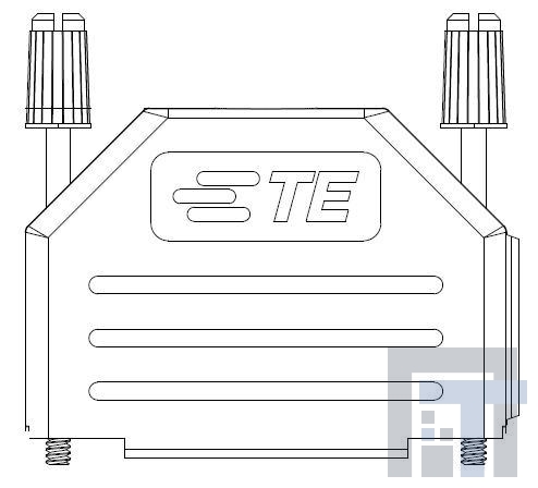 1-1991253-5 Корпуса разъемов D-Sub  15 POS BCKSHL SIZE2