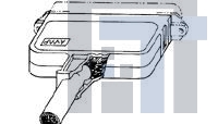 1-552076-1 Корпуса разъемов D-Sub  STRAIN RELIEF CVR 24 180 Snap-On