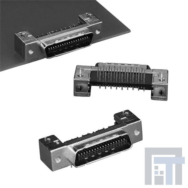 10126-72B2PC Соединители D-Sub Micro-D 26P BOARDMNT PLUG RA THRU-HOLE