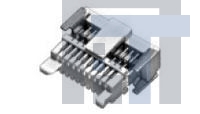 1445297-1 Соединители D-Sub Micro-D REC.R/A SMT,6 POS