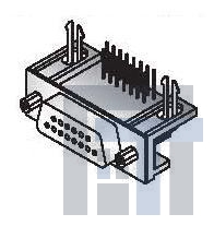 152-3409 Стандартные соединители D-Sub  9C R/A PCB RECPT