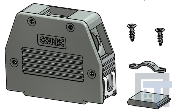 16-001770E Корпуса разъемов D-Sub  25 POS METALIZD HOOD