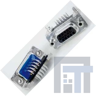 163A17559X Стандартные соединители D-Sub  DSUB SOLDER PIN ANG 7.19mmPREC MCHND CNT