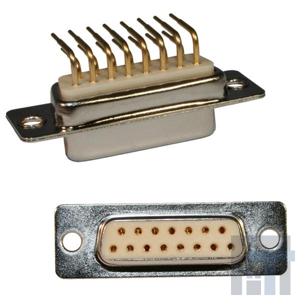 173-E37-113R141 Стандартные соединители D-Sub  37P Male PCB 4-40 Screw lock