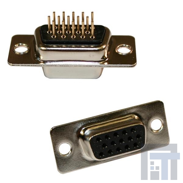 180-015-213R001 Соединители с высокой плотностью контактов D-Sub 15P FEMALE VERT DIP SOLDER