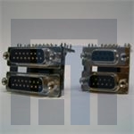 189-009-513R491 Сдвоенные соединители D-Sub  DUAL 9 F/F PCMNT