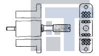 204744-1 Соединители с высокой плотностью контактов D-Sub 36 POS. RECEPT. ASSY