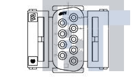 207752-3 Стандартные соединители D-Sub  HDJ-20 9P SOCKET