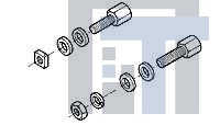 212447-1 Инструменты и аппаратное оборудование D-Sub  SCREW RTNR KIT