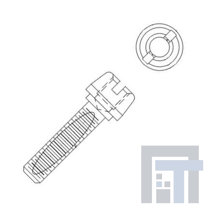 3341-36 Инструменты и аппаратное оборудование D-Sub  CONN MNT HDWR JACK SCKT SCREW