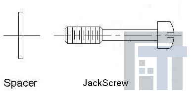 3342-2-BULK Инструменты и аппаратное оборудование D-Sub  JACK SCREW KIT