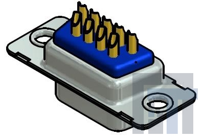 4STD09SAM99A10X Стандартные соединители D-Sub  9 POS F WATER RES SC NO FRAME