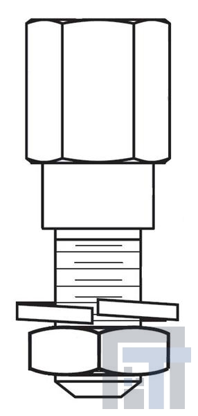 500-069-4-4 Инструменты и аппаратное оборудование D-Sub  JACKPOST KIT STYLE 1