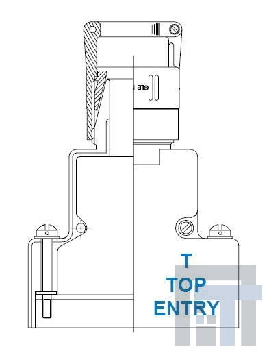 550T001M5R7K0L Корпуса разъемов D-Sub  SPLIT BKSHLL TOP REAR MT STRN RELIEF