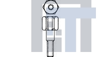 552634-4 Инструменты и аппаратное оборудование D-Sub  STANDOFF STUD MTG METRIC