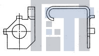 552655-1 Инструменты и аппаратное оборудование D-Sub  J-HOOK LATCH