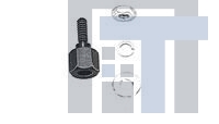 5552633-3 Инструменты и аппаратное оборудование D-Sub  METRIC FRONT MNT KIT right angle