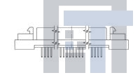 5749069-1 Стандартные соединители D-Sub  20 50SR VERT RCPT ASSY