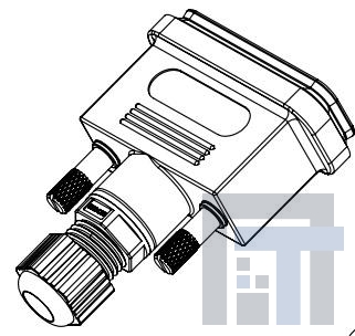 627-230-015-010 Корпуса разъемов D-Sub  BKSHL 15P w/o CONN