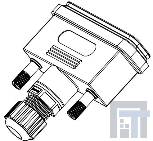 627-230-025-010 Корпуса разъемов D-Sub  BKSHL 25P w/o CONN