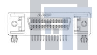 6364491-1 Стандартные соединители D-Sub  26 50SR RA RCP ASSY,.120 T,L/F