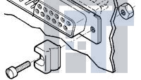 745286-2 Инструменты и аппаратное оборудование D-Sub  LATCH PAIR(2)