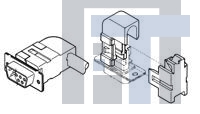 745550-1 Корпуса разъемов D-Sub  CBL CLAMP KIT