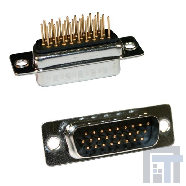 780-M15-113R001 Соединители с высокой плотностью контактов D-Sub 15P HD MALE IP67 VERTICAL DIP SOLDER