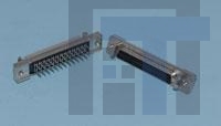 786155-5 Стандартные соединители D-Sub  50 50SR VRT RCPT LTCH ACT PIN