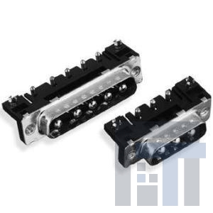 D5W5P36A6GL3BLF Соединители D-Sub со смешанными контактами 5W5 PIN RA DSUB