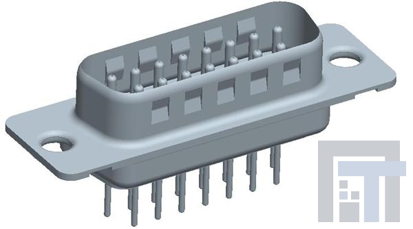 DAP15P365TXLF Стандартные соединители D-Sub  15P MALE MACHINED SHELL SIZE A