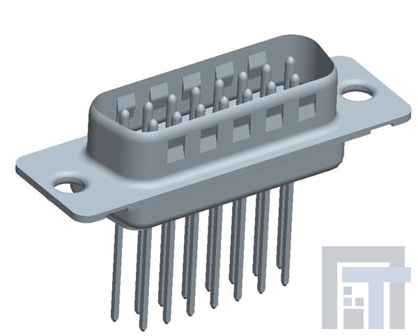 DAP15P465TXLF Стандартные соединители D-Sub  15P MALE MACHINED SHELL SIZE A