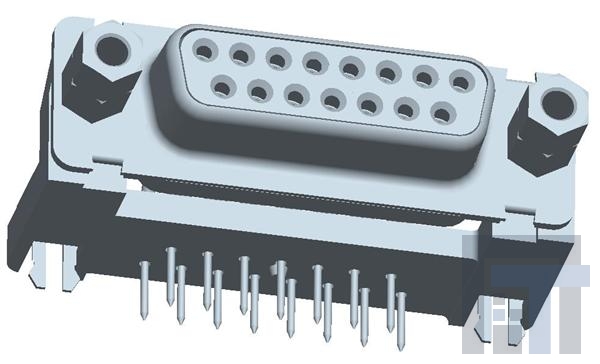 DAPV15S565GTLF Стандартные соединители D-Sub  15P FEMALE MACHINED SHELL SIZE A