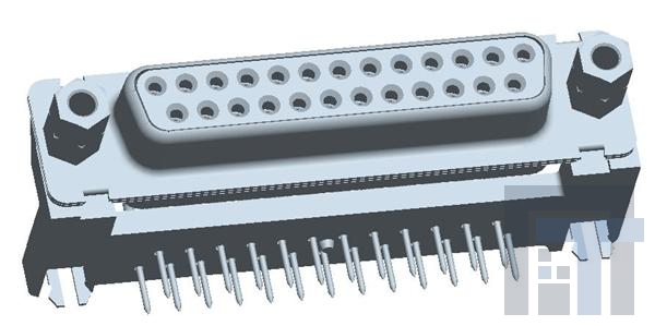 DBPV25S565GTLF Стандартные соединители D-Sub  25P FEMALE MACHINED SHELL SIZE B