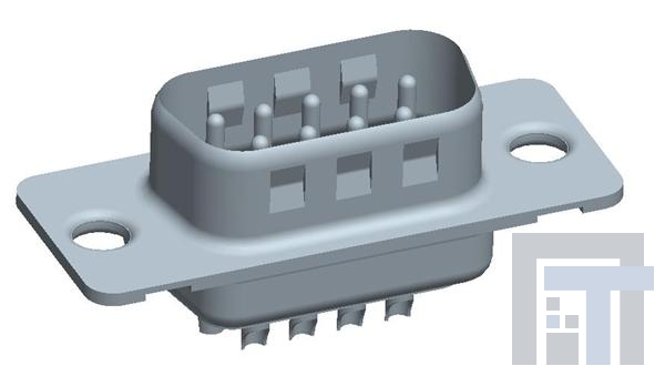 DEP09P065TXLF Стандартные соединители D-Sub  9P SOLDER MALE SHELL SIZE E