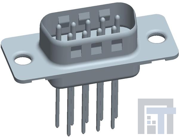 DEP09P465TXLF Стандартные соединители D-Sub  9P MALE MACHINED SHELL SIZE E