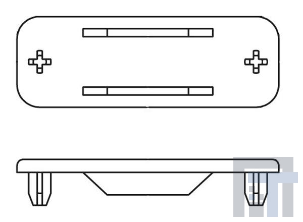 F1049-1 Инструменты и аппаратное оборудование D-Sub  DB-9 PANEL COVER ABS GRAY