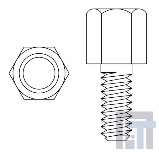 JSX-M3131M Инструменты и аппаратное оборудование D-Sub  JACKSCREW M3 EXTRNL M3METRIC INTRNL THRD