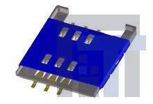 105048-0001 Соединители для карт памяти 1.45mm low profile SIM card connector