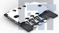 1551956-1 Соединители для карт памяти 1,40mm Shielded SIM