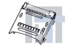 47219-2001 Соединители для карт памяти TFR READER (HINGE TYPE)