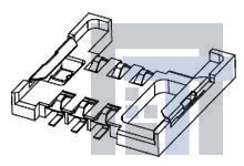 47273-8001 Соединители для карт памяти 10U MIN GOLD PLATING SIM HEADER CARD