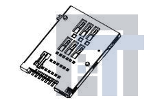 47553-2001 Соединители для карт памяти ASSY FOR PUSH PUSH 6 PIN SIM CONN.