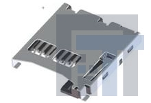 500873-0806 Соединители для карт памяти RIGHT ANGLE SMT PUSH-PUSH TYPE