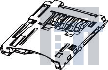 502774-0891 Соединители для карт памяти MICRO SD CARD CONN REV SMT PUSH-PUSH