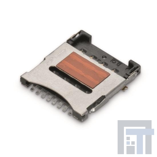 693072010801 Соединители для карт памяти WR-CRD SD Micro Card 8Pin Hinge