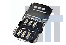 78800-0001 Соединители для карт памяти 1.40mm Ht Hng-style Micro-SIM card sckt