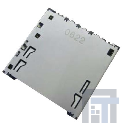 FPS009-2920-0 Соединители для карт памяти SD Card Conn Top Mnt Push-Push