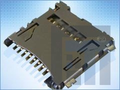 PJS008-2120-0 Соединители для карт памяти STD MNT MICRO SD PUSH-PUSH TYPE