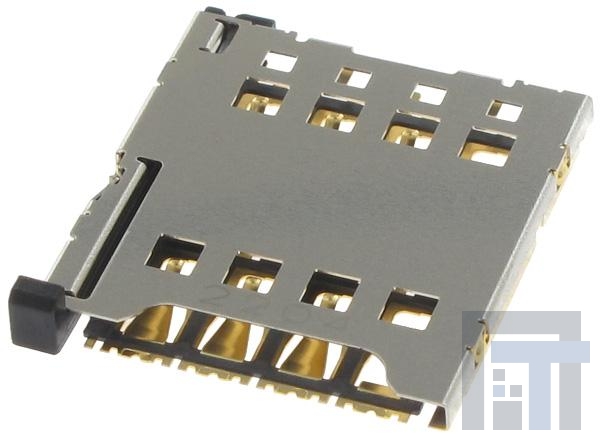 SF50S006V4AR1500 Соединители для карт памяти 6P 1.2MM MICRO SIM LEFT SIDE PULL-BAR
